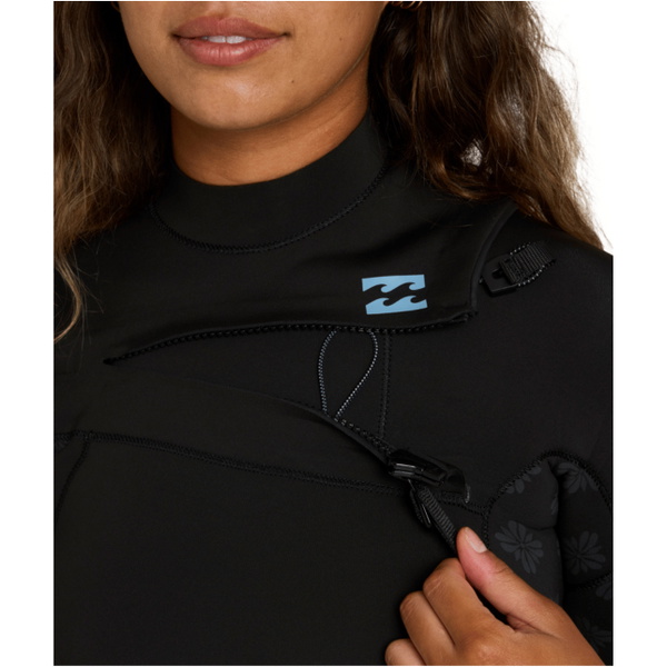2026 Billabong Womens Absolute Core 3/2mm Chest Zip Wetsuit ABJW100238 - Black